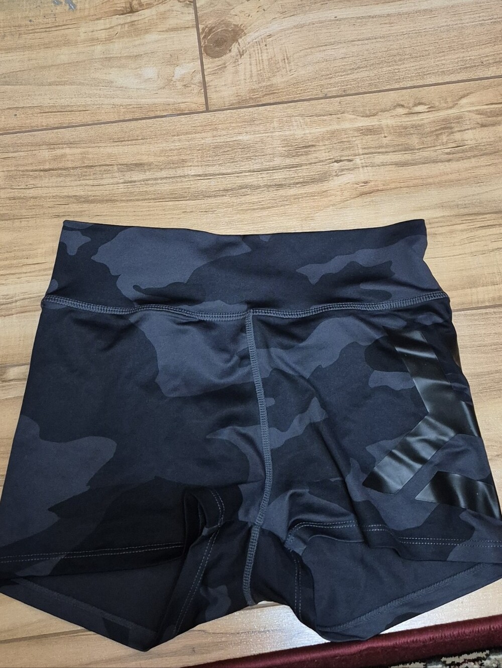 Better Bodies - Black Camo High-Waist Athletic Shorts
